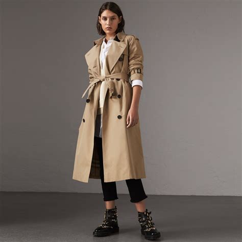 burberry womens trench long|Burberry pleated trench.